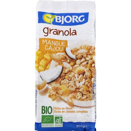 Bjorg Granola Mangue Cajou Bio : Le Paquet De 350G