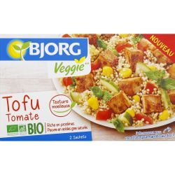 Bjorg Tofu Tomate Bio : Les 2 Sachets De 100G