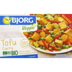 Bjorg Plat Cuisiné Tofu Curry Bio : Les 2 Sachets De 200G