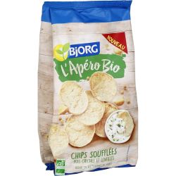 Bjorg L'Apéro Bio Chips Soufflées Pois Chiches Lentilles 80G