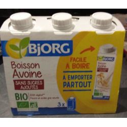 Bjorg Boisson D'Avoine Bio Sans Sucre 3X25Cl