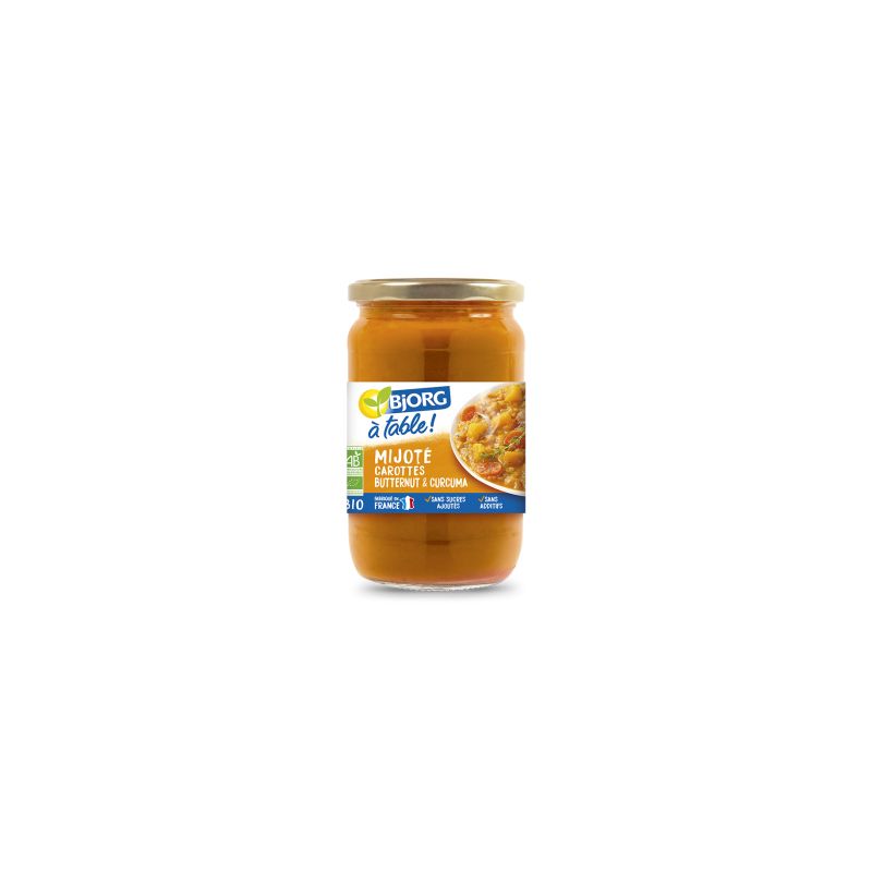 Bjorg Mijote Butternut Carottes Et Curcuma 630G