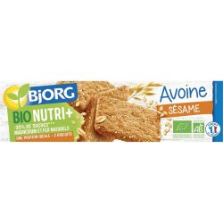 Bjorg Biscuits Bio Nutri+ À L'Avoine Et Aux Graines De Sésame 130G