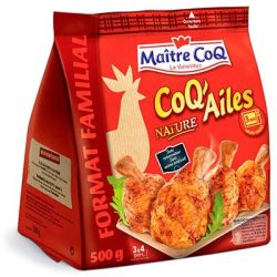 Maitre Coq Ailes Nature Sac Maxi Pack 500G