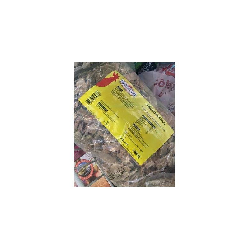 Maitre Coq 1Kg Lamelle Kebab Cuit Halal