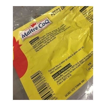 Maitre Coq Sac 1Kg Emince Flt Plt Roti Mc