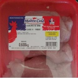 Maitre Coq 600G Escalope Dde Bq Sat M.Coq