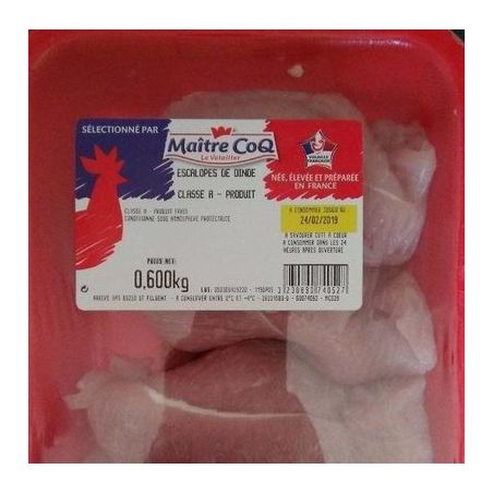 Maitre Coq 600G Escalope Dde Bq Sat M.Coq