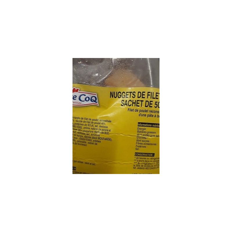 Maitre Coq Sac 500G Nuggets Filet Plt Mc