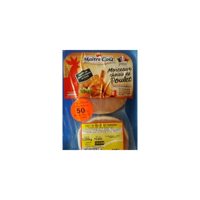 Maitre Coq 2 Tournedos Poulet 250G Pf