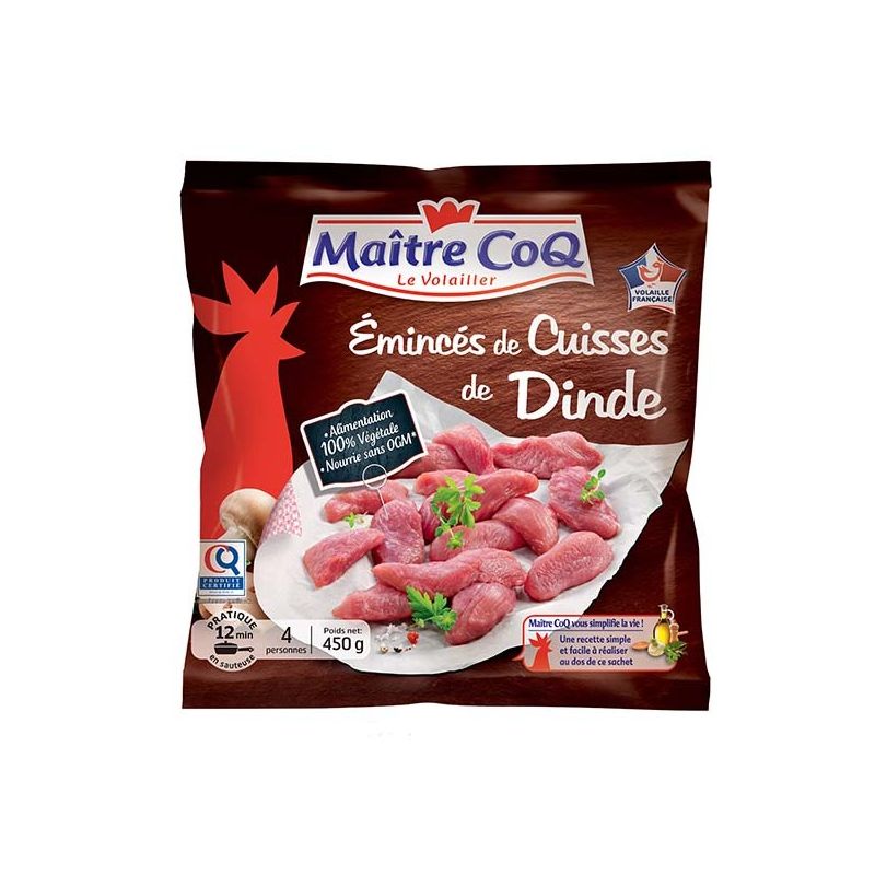 Maitre Coq Mcoq Emince Dinde Sach 450G