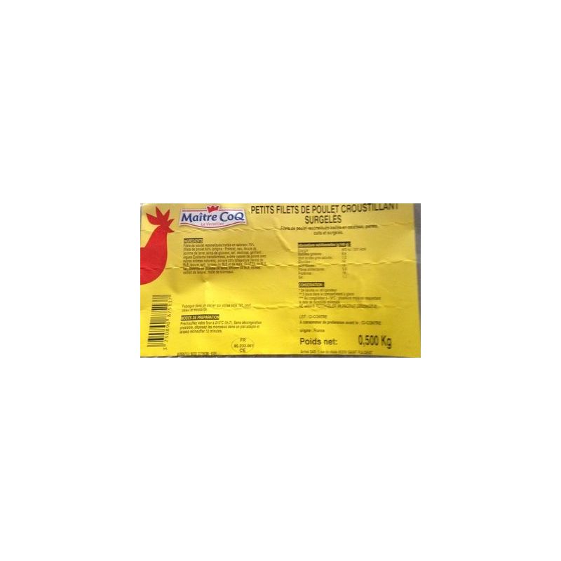 Maitre Coq Sac 500G Ptit Filet Croust