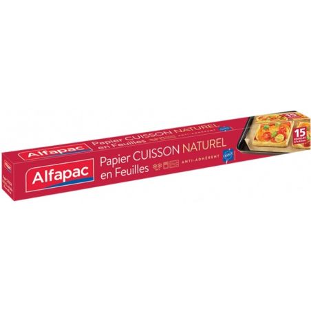 Alfapac Papier Cuisson Naturel En Feuilles X15