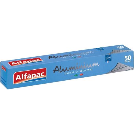 Alfapac Aluminium Gaufré 50 Mètres