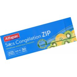 Alfapac Sacs Congélation Zip 30 Moyen Modèle