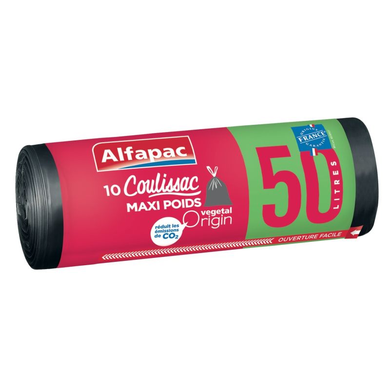 Alfapac Sacs-Poubelle 50 L : Les 10 Sacs
