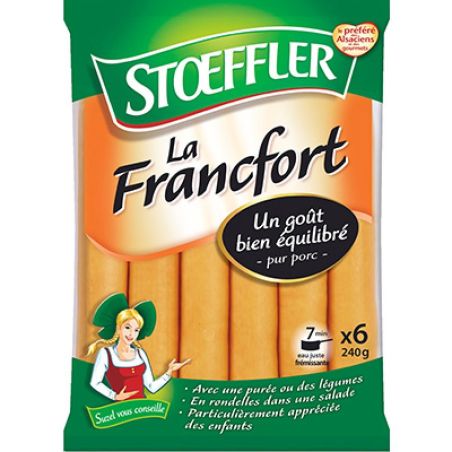 Stoeffler 6X40G Saucisses Francfort