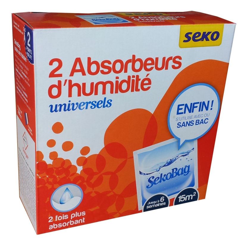 Seko 2 Sachets Absorbeurs D'Humidité Sekobag