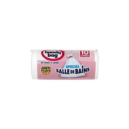 Handy Bag Sac Poubelle Salle De Bain Avec Lien 10 L