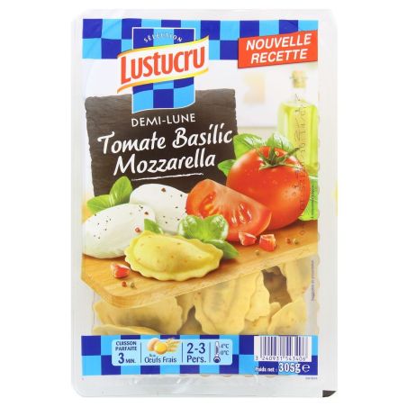 Lustucru Lusaint 1/2Lune Tomat/Basili 305G