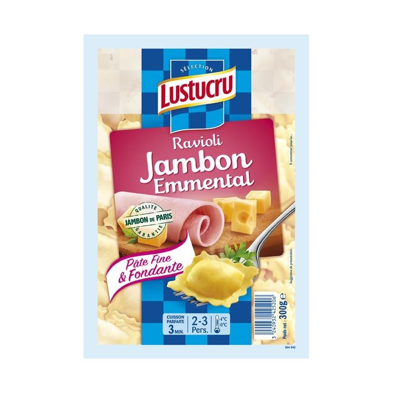 Lustucru Lusaint Ravioli Jambon/Frge 300G