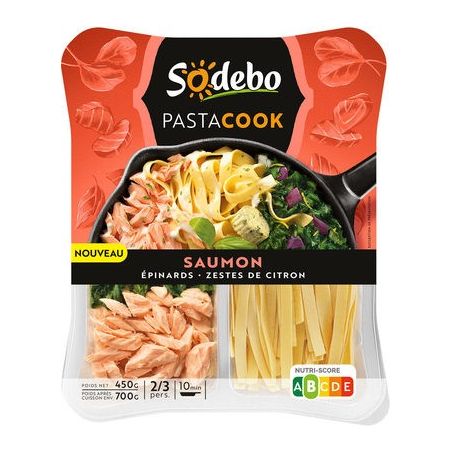 Sodeb'O Sod Pasta Saumon Epinard 450G