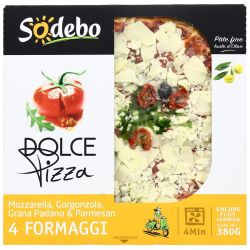 Sodeb'O Sodebo Pizza Dolce 4 Formaggi 380G