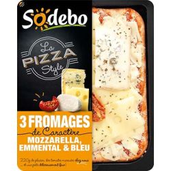 Sodeb'O Sodebo Pizza Style 3 Fromages 220G