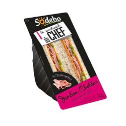 Sodeb'O 210G Sandwich Jambon Cheddard Salade Sodebo