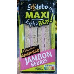 Sodeb'O Sod Sdw Max Cplt Jambon 190G