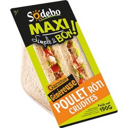Sodeb'O Sod Sdw Max Cplt Poulet 190G