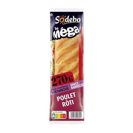 Sodeb'O Sod Sdw Mega Poulet Bbcue 270G