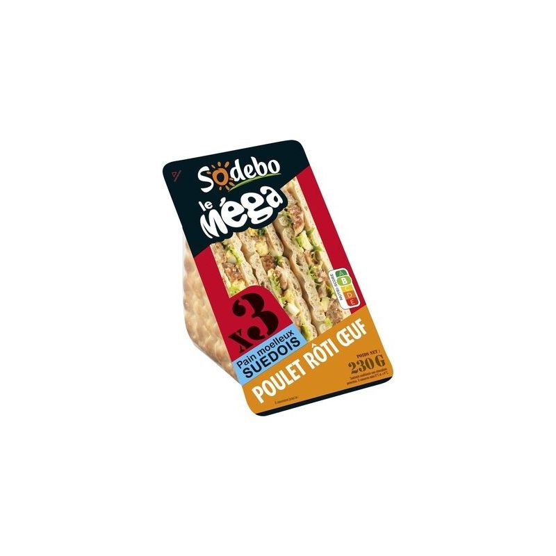 Sodeb'O Sod Sdw Mega Sued Poulet 230G