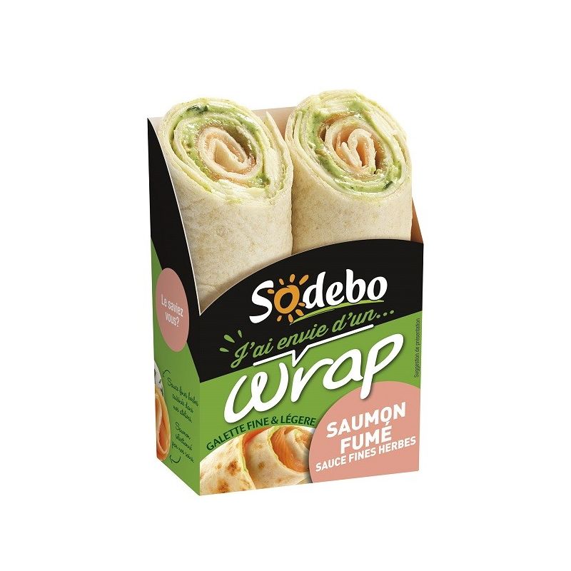 Sodeb'O 190G Wrap Saumon Sodebo