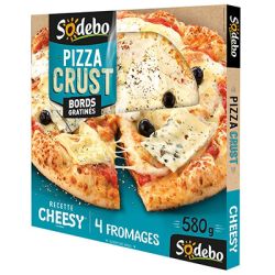 Sodeb'O 580G Pizza Crusaint Cheesy 4 From