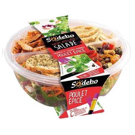 Sodeb'O Sod Salade Poulet Epice 240G