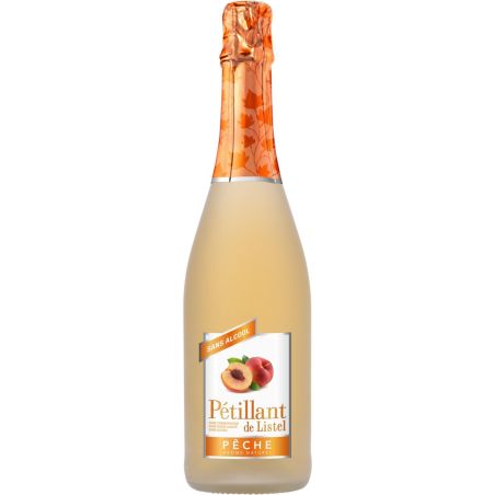 Listel Pétillant De Sans Alcool Pêche Bio 75 Cl