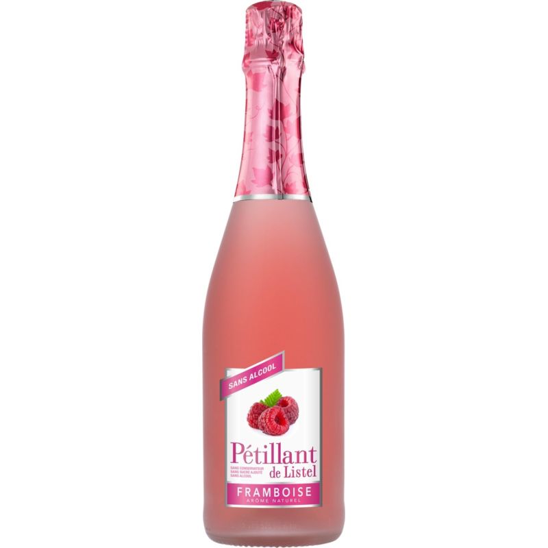 Listel Pétillant De Sans Alcool Framboise Bio 75 Cl