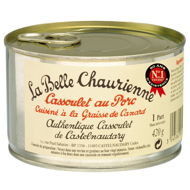 La Belle Chaurienne Plat Cuisiné Cassoulet Au Porc : Boite De 420G