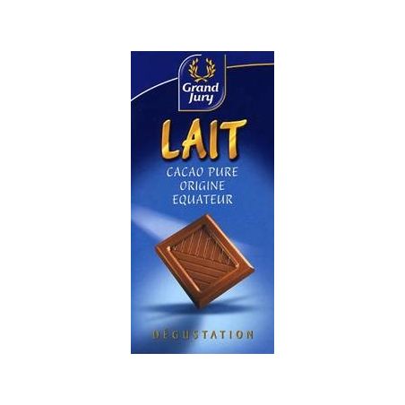 Grand Jury Tablette 100G Chocolat Au Lait Degustation
