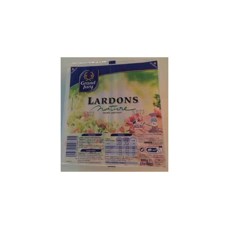 Grand Jury 2X100G Lardon Nature