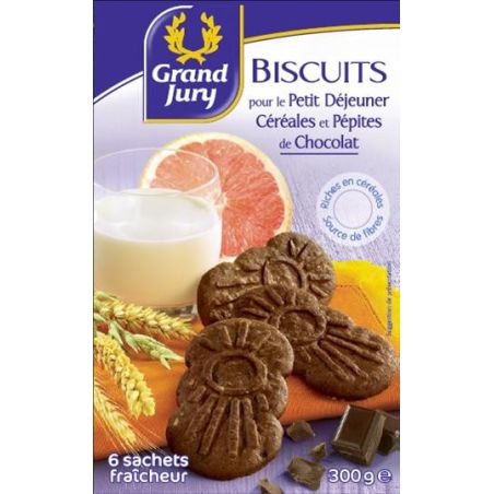 Grand Jury 300G Biscuit Petit Dejeuner Chocolat/Cereales