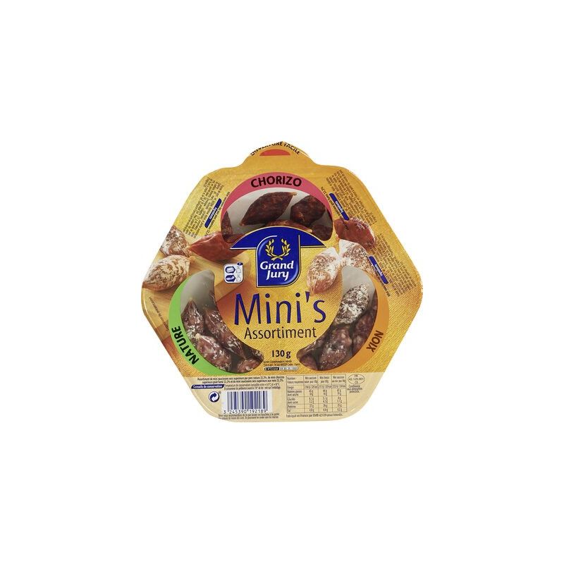 Grand Jury 130G Mini Saucisson Sec Assorti