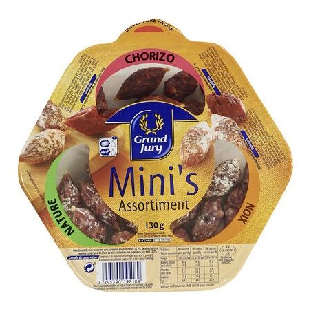 Grand Jury 130G Mini Saucisson Sec Assorti