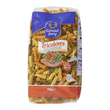 Grand Jury 500G Pq Carre Fusilli Tricolore