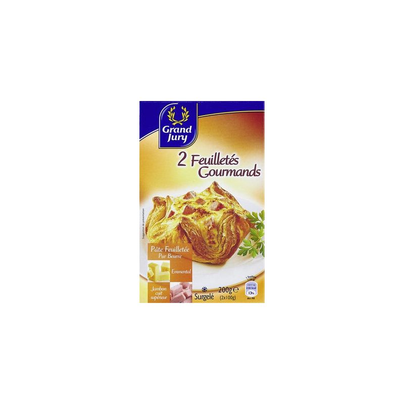 Grand Jury 2X100G Feuilletes Jambon/Emmental
