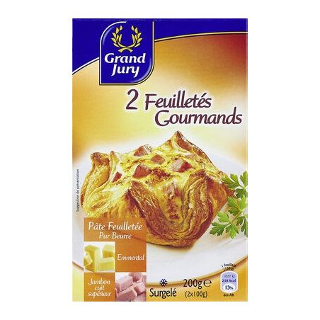 Grand Jury 2X100G Feuilletes Jambon/Emmental