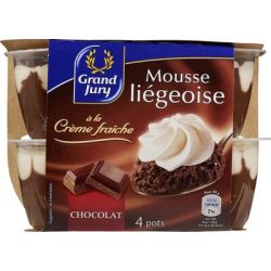 Grand Jury 4X80G Mousse Liegeoise Chocolat