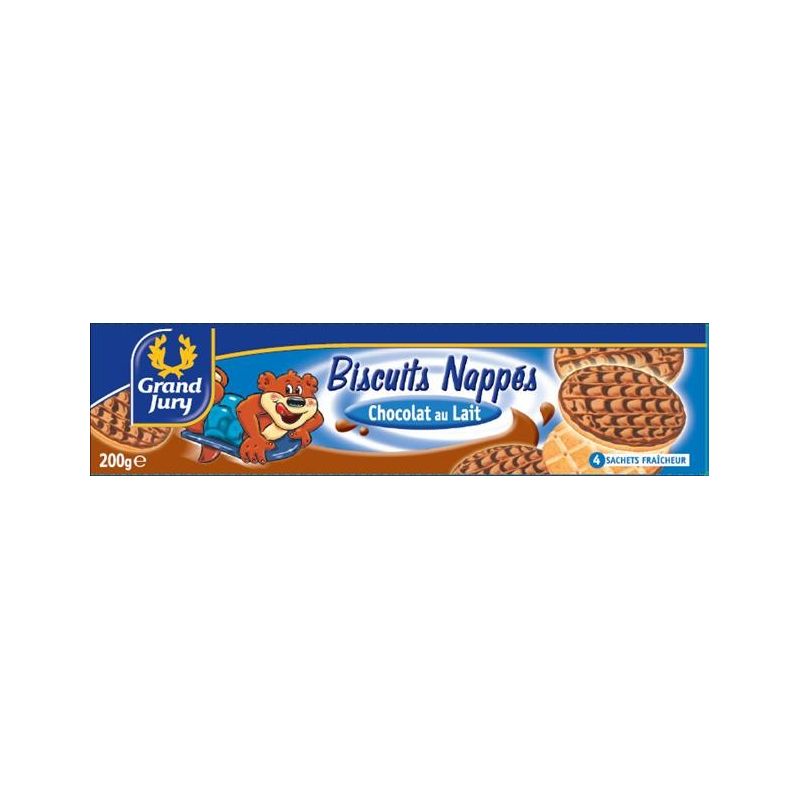 Grand Jury 200G Biscuit Nappe Chocolat Au Lait