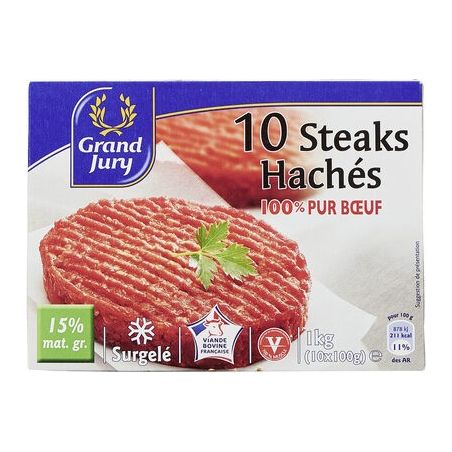 Grand Jury 10X100G Steack Hache 15%Mg